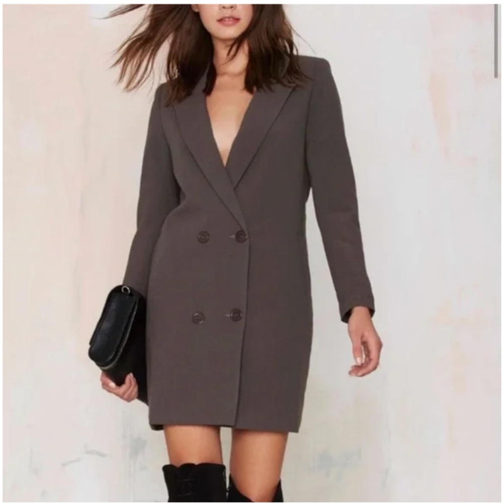 Brand new lioness blazer coat in charcoal